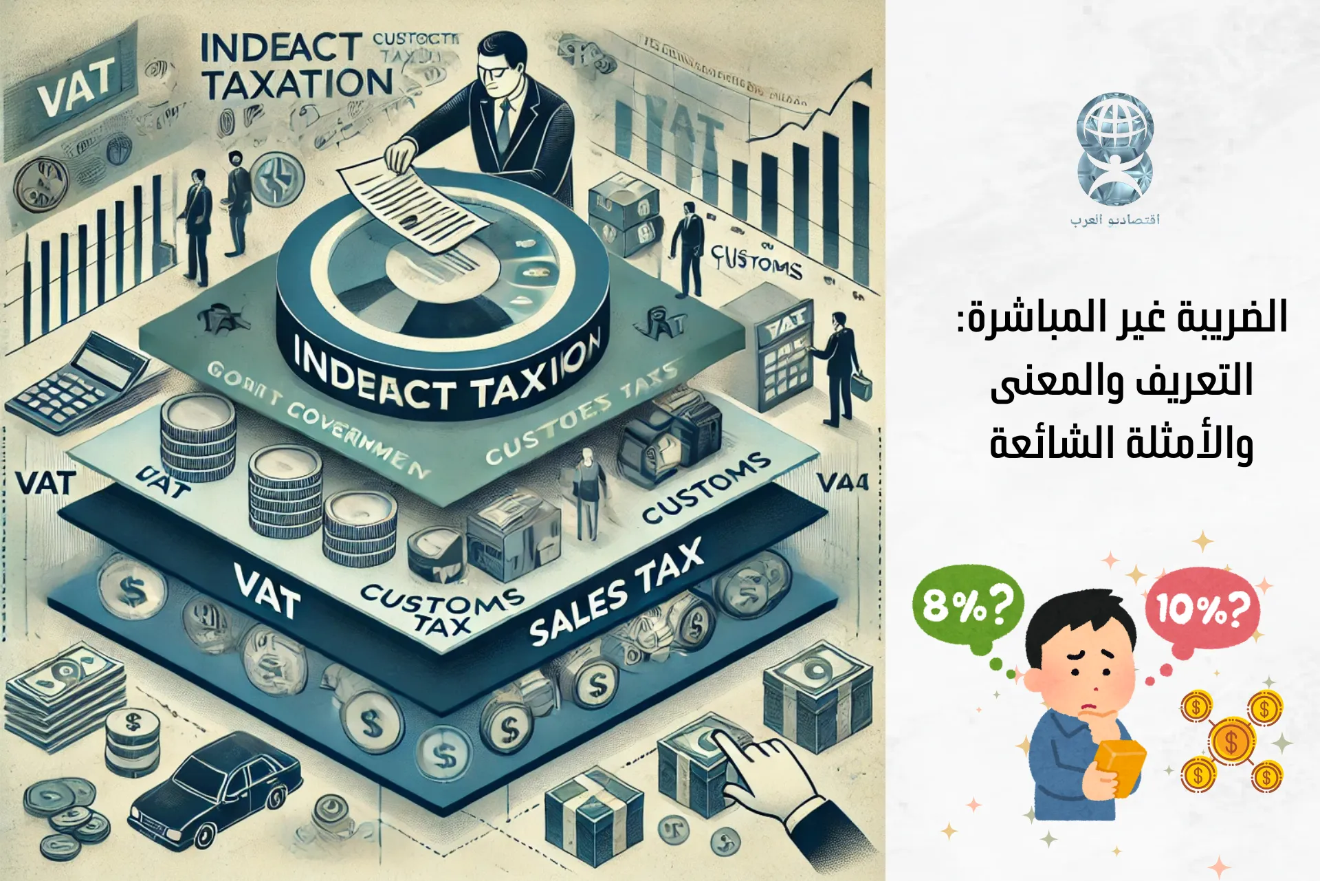 الفرق بين الضرائب المباشرة والضرائب غير المباشرة