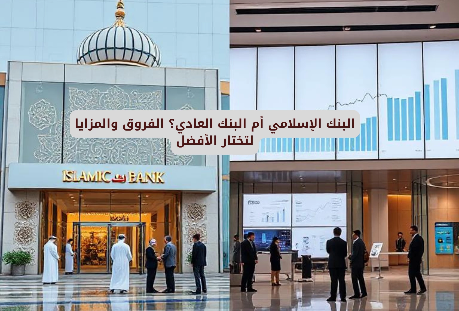 البنك الإسلامي أم البنك العادي؟ الفروق والمزايا لتختار الأفضل