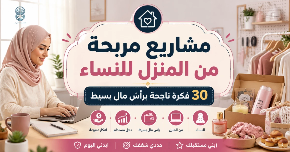 مشاريع مربحة من المنزل للنساء: 30 فكرة ناجحة برأس مال بسيط