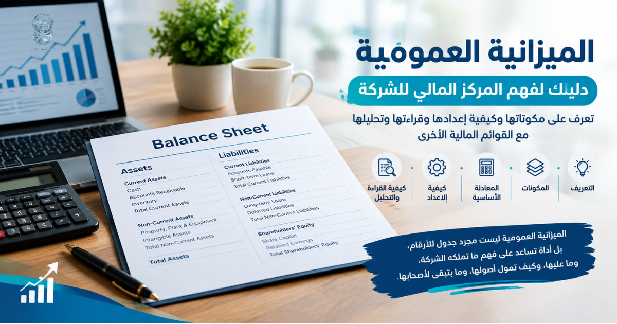 الميزانية العمومية: شرح المكونات والمعادلة وطريقة إعدادها